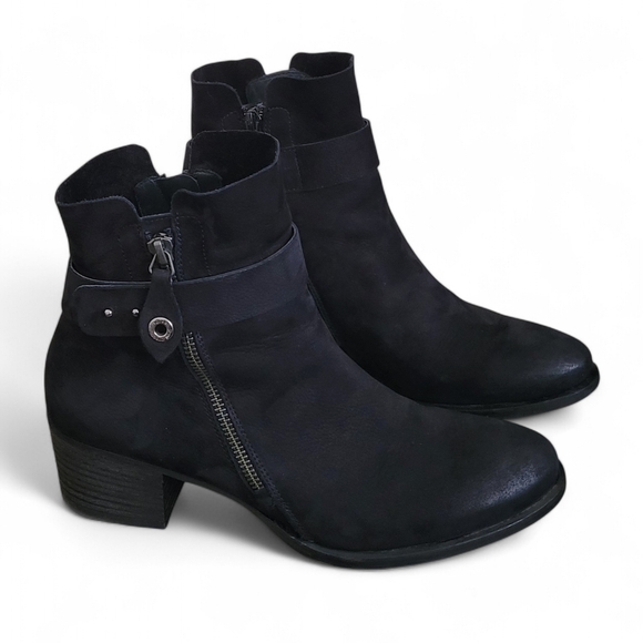 Paul Green Dallas zip up high heeled ankle bootie / boot 5.5 / 8 - Picture 1 of 13